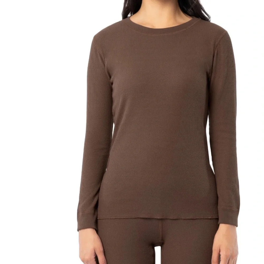 Fruit of the Loom Women's Recycled Waffle Thermal Bottom and Top Size XS - Picture 4 of 16
